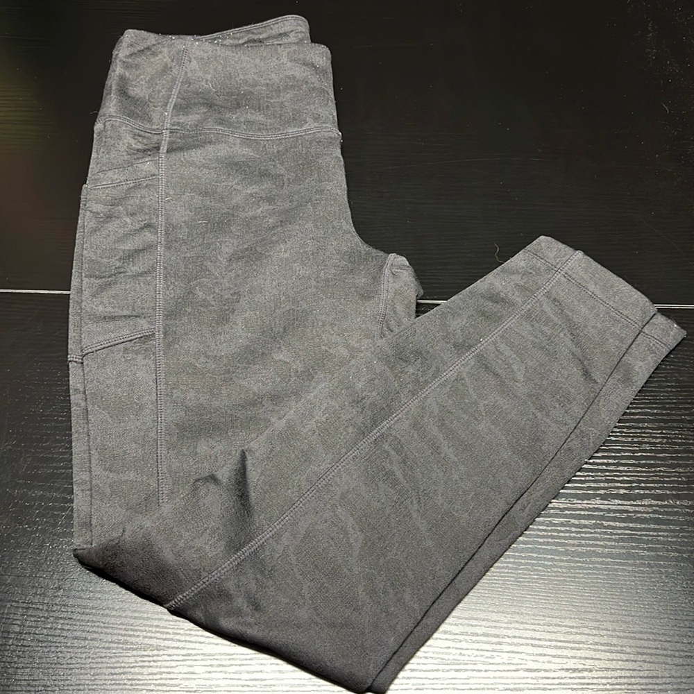 Mondetta Legging Yoga Pants Black Camo With‎ Side Pocket